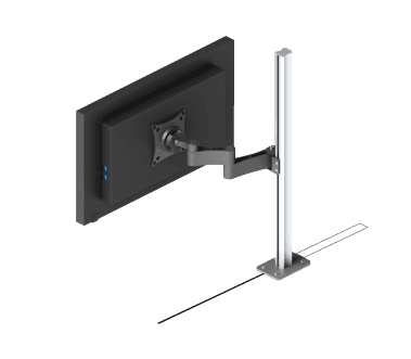 Monitor Arm with Sigma Rail