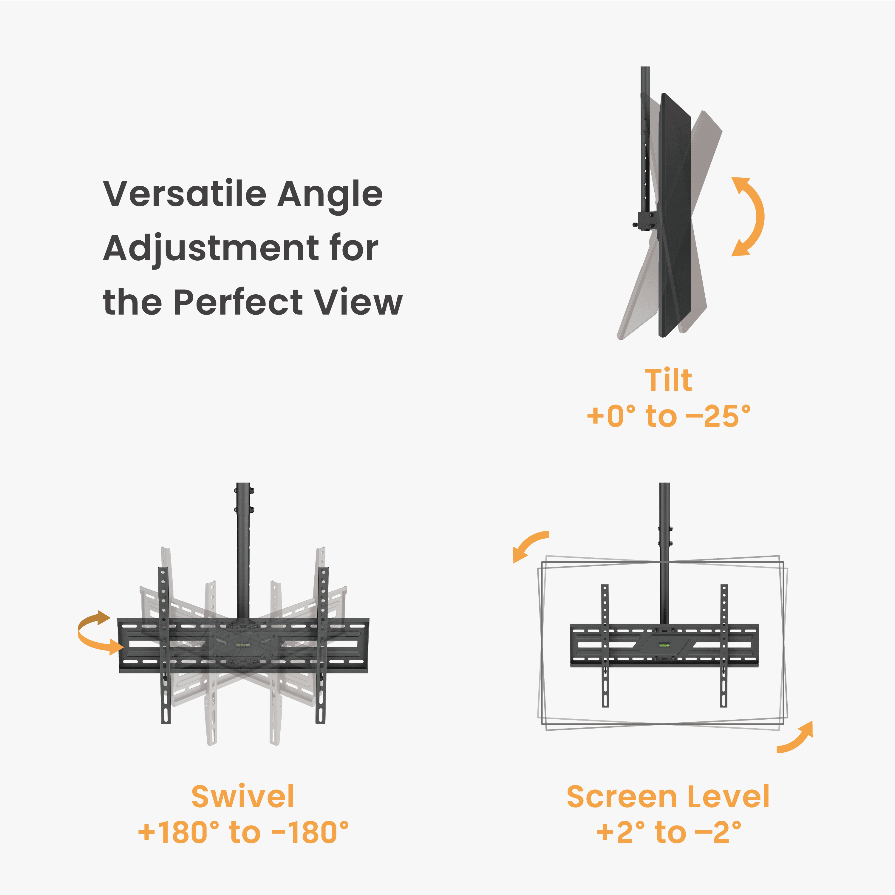 Crea CM90T, Tavan Askı Aparatı (37"-86") - 5
