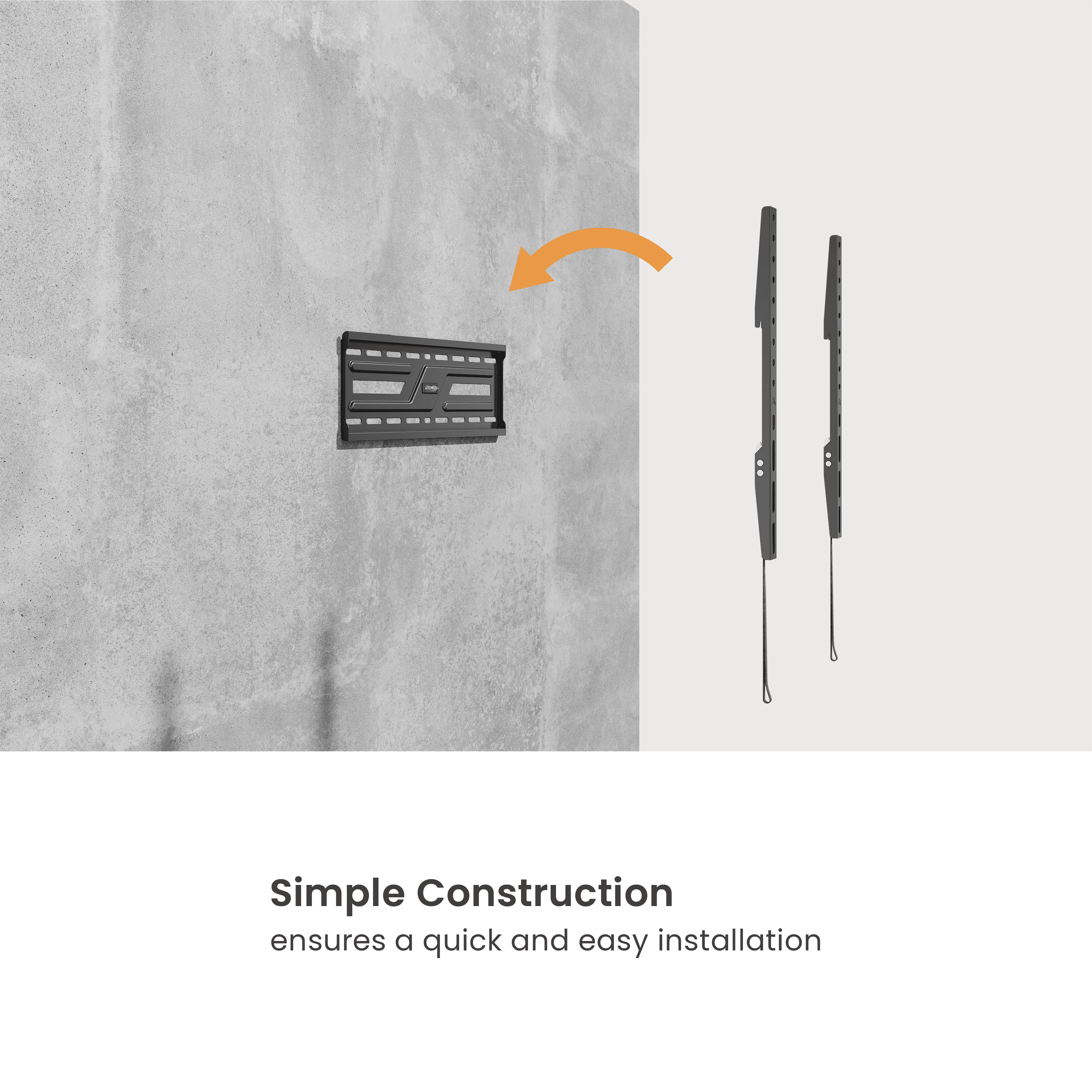 Crea PL55F Fixed TV Wall Mount (32"-75") - 4