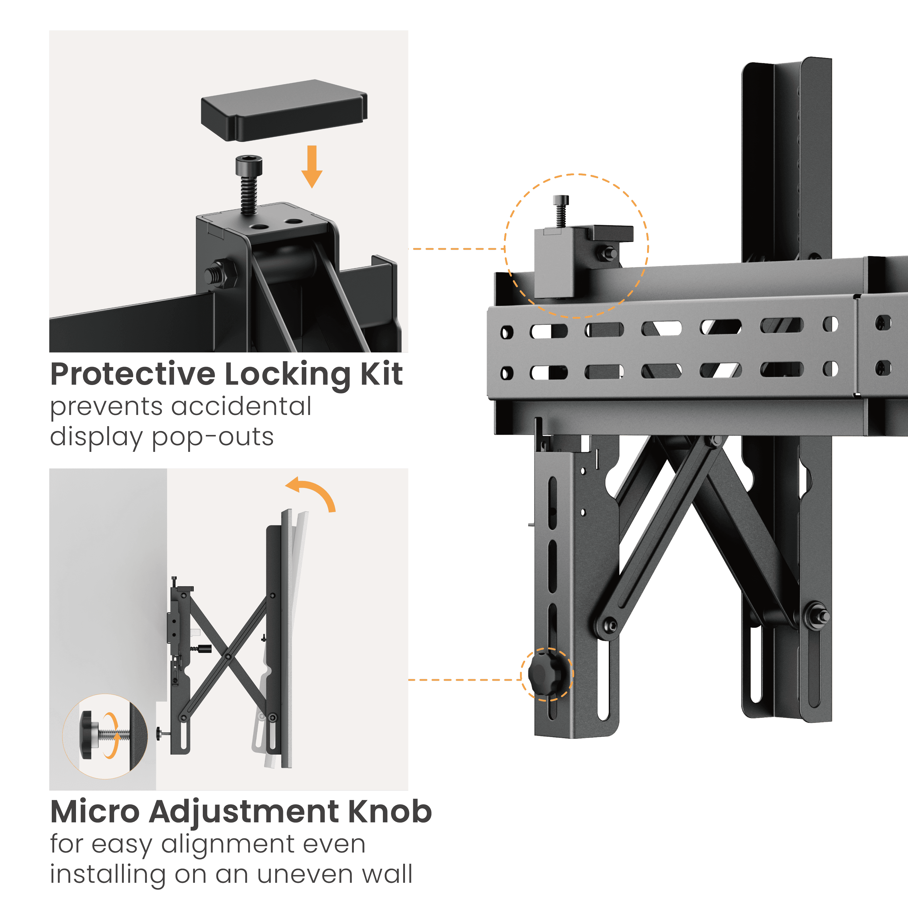Crea PW540, Pop-Up Video Wall Mount - 10